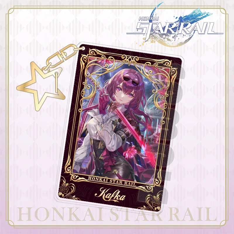 New Honkai: Star Rail Acrylic Keychain Bronya Rand Caelus Stelle Anime Peripheral Personality Unique 6x9cm Hanging Decorations