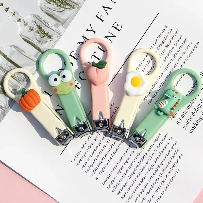 Cute Cartoon Lovely Nail Clippers Cute Mini Nail Clippers Household Anti-splash Folding Nail Clippers Manicure Manicure Clipper