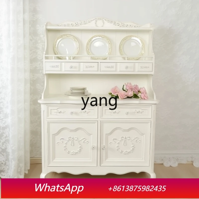 

LH French Pastoral Entry Double Door Entrance Side Cabinet Display Cabinet