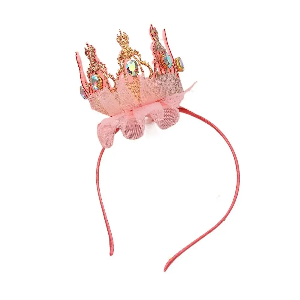 

Sweet Lovable Delicate Hair Accessory Crown Headgear Mesh Headdress Hair Hoop Korean Style Headband Girl Hair Band Headwear
