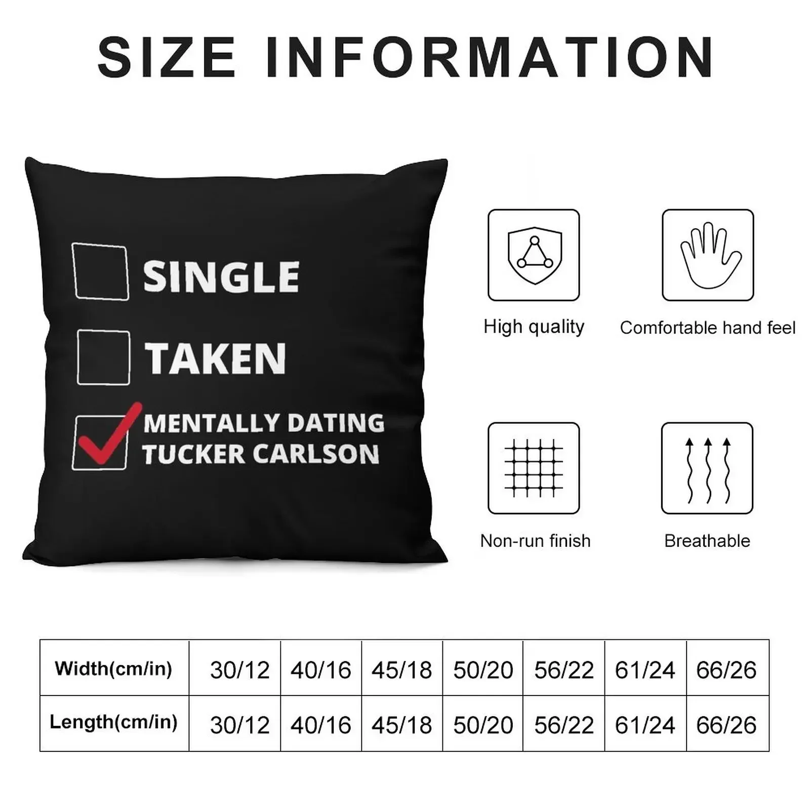 Mentally Dating Tucker Carlson Throw Pillow Pillow Cases Decorative Pillow Case Christmas