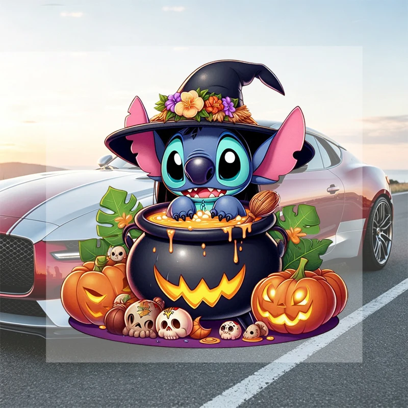 Car Stickers Halloween Spooky Vinyl Decal Waterproof Die Cut UV Resistant No Residue for Fuel Tank Gas Cap Car Window Auto Decor