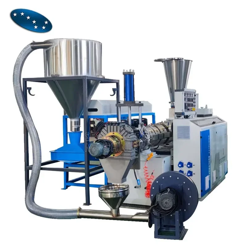 2026 CE Flexible PVC Compound Granules Making Machine Soft PVC Pelletizing Extrusion Machine Plastic Recycling Machine