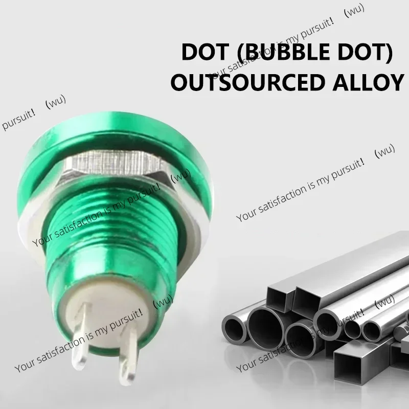 M8 Waterproof Metal Push Button Switch ON/OFF 8mm Mini Momentary Electric Switch with Screw Terminal No Led Light