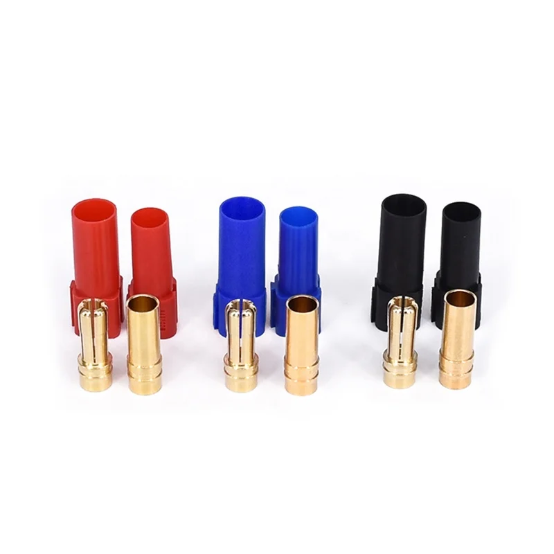 30PCSAmass XT150 6 مللي متر رصاصة الموز موصل محول مطلية بالذهب عالية تصنيف 120A النحاس ذكر إلى أنثى التوصيل لبطارية ليبو RC
