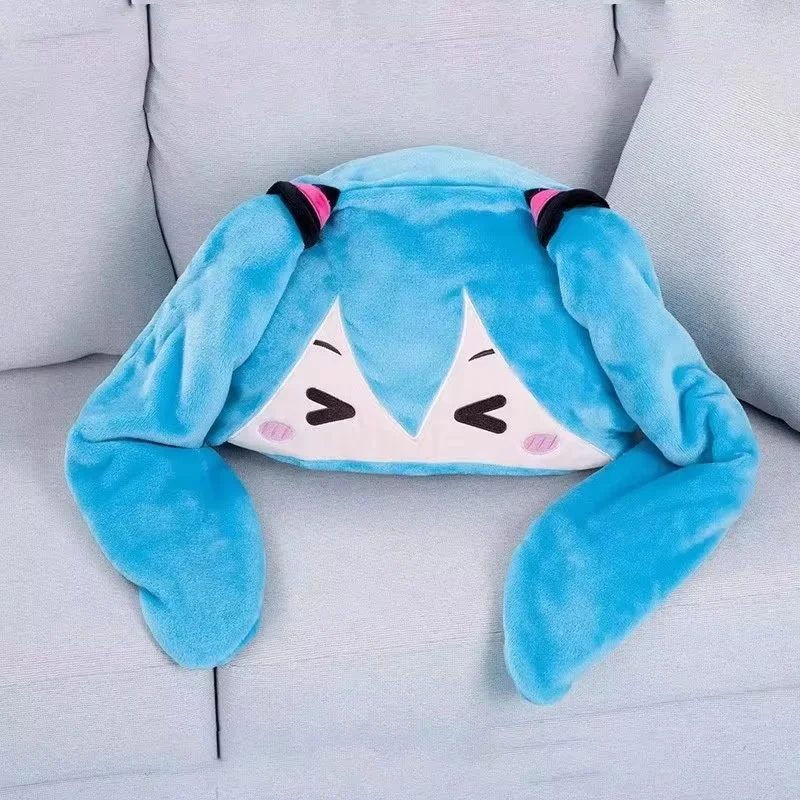 Kawaii Hatsune Miku Itabag Hooded Air Conditioning Blanket, Soft Flannel Warm Shawl Cloak, Cute Cosplay Costume Accessory Gifts