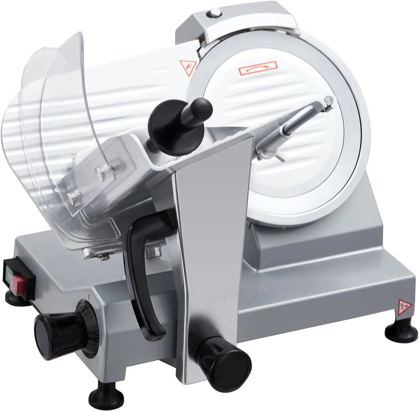 Commercial Meat Slicer, High Power Pure Copper Motor,Semi-Automatic Meat Cutter Equipped With Detachable Blades , Child Lock Pro