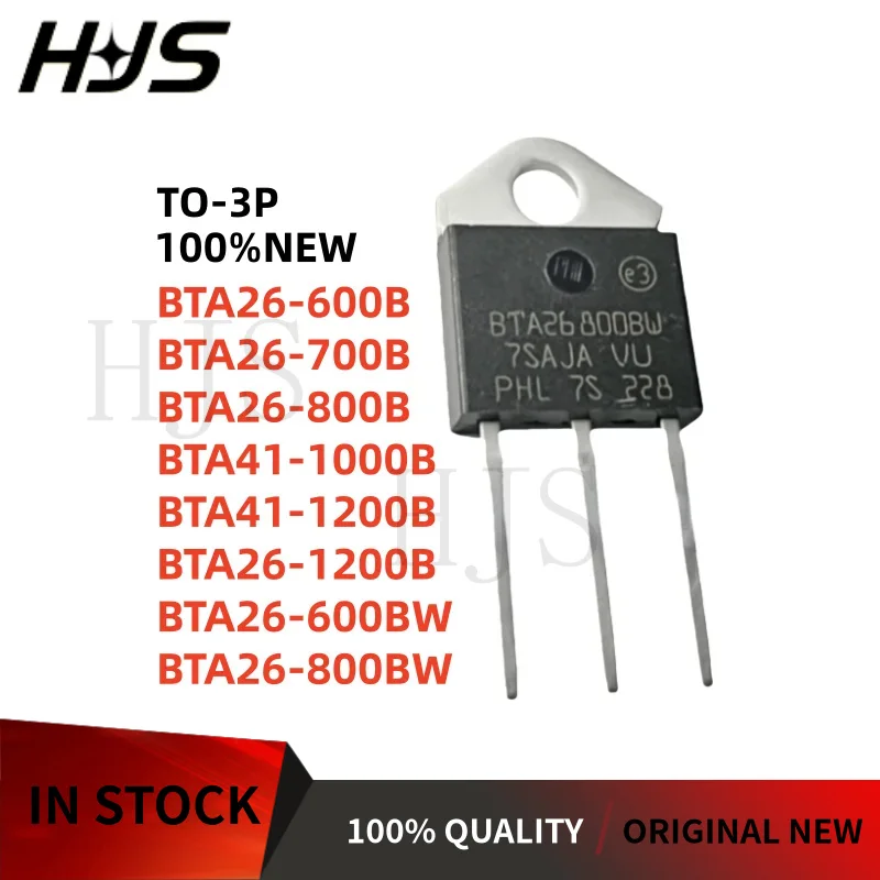 10Pcs Brand new BTA26-600B BTA26-700B BTA26-800B BTA41-1000B BTA41-1200B BTA26-1200B BTA26-600BW BTA26-800BW In stock TO-3P