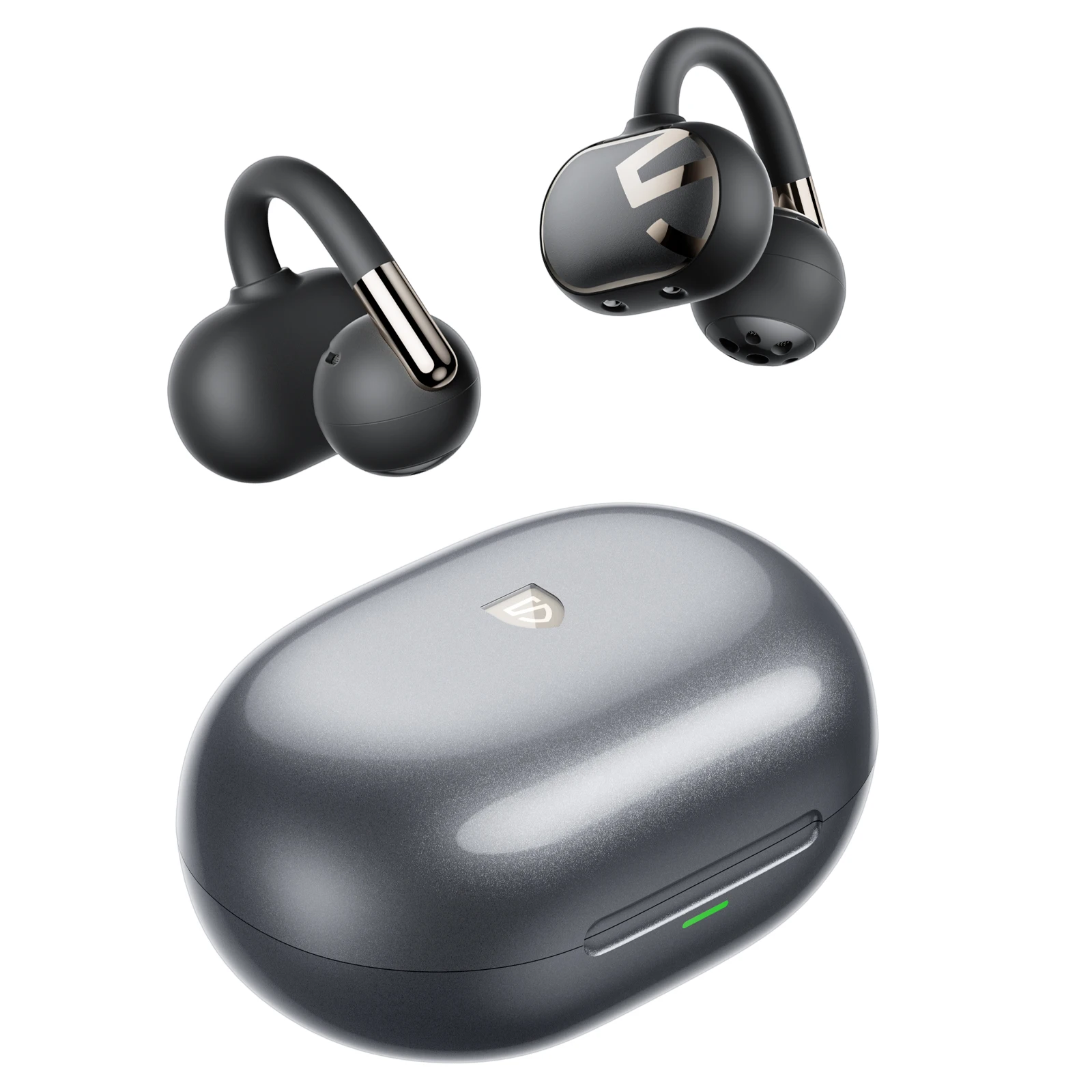 SoundPEATS Clip1 Open Ear draadloze hoofdtelefoon met Dolby Audio, Bluetooth 5.4, oordopjes met clip, sport oordopjes met Hi-Res LDAC, IPX5