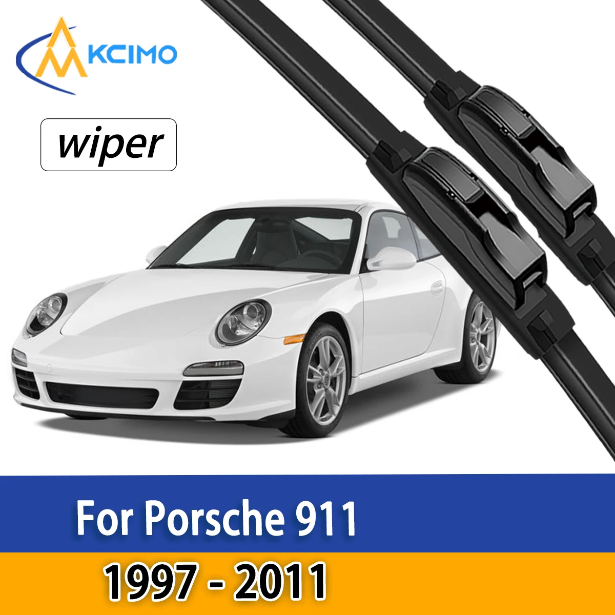 

High Quality Front Windshield Wiper Blades For Porsche 911 996 997 Carrera 1997 - 2011 Auto Replacement Parts Windscreen Wipe