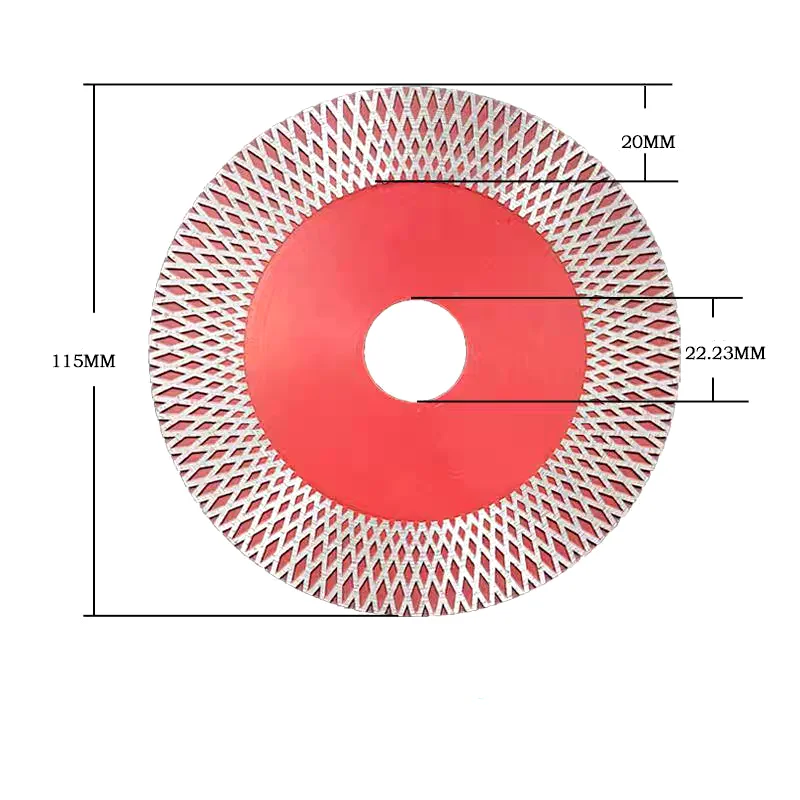 1 PC 115mm Diamant Trennscheibe Fliesen Keramik Marmor Trocken Schneiden Und Schleifen Kreissäge Klinge Power Rotory Werkzeug zubehör – Detail 7