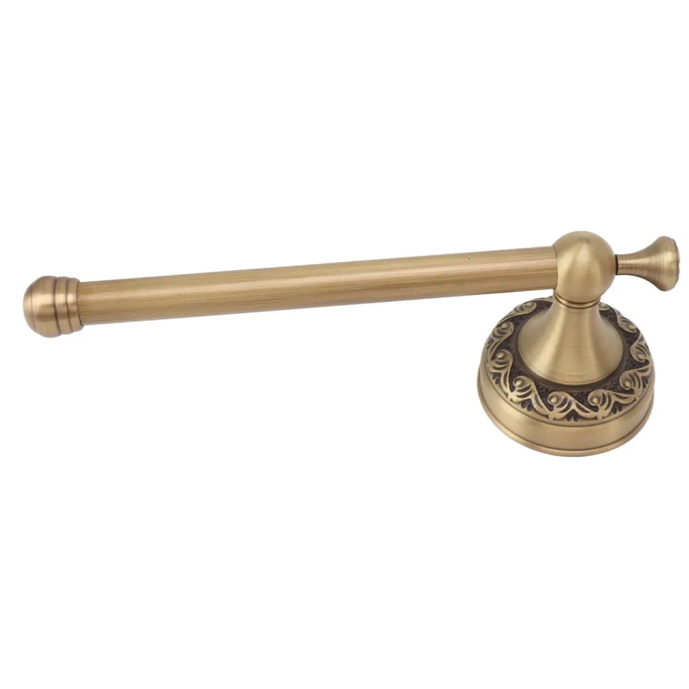 

Brass Paper Holder Wall Mount Antique Toilet Tissue Holder Wide Application Space Saving Toilet Roll Holder
