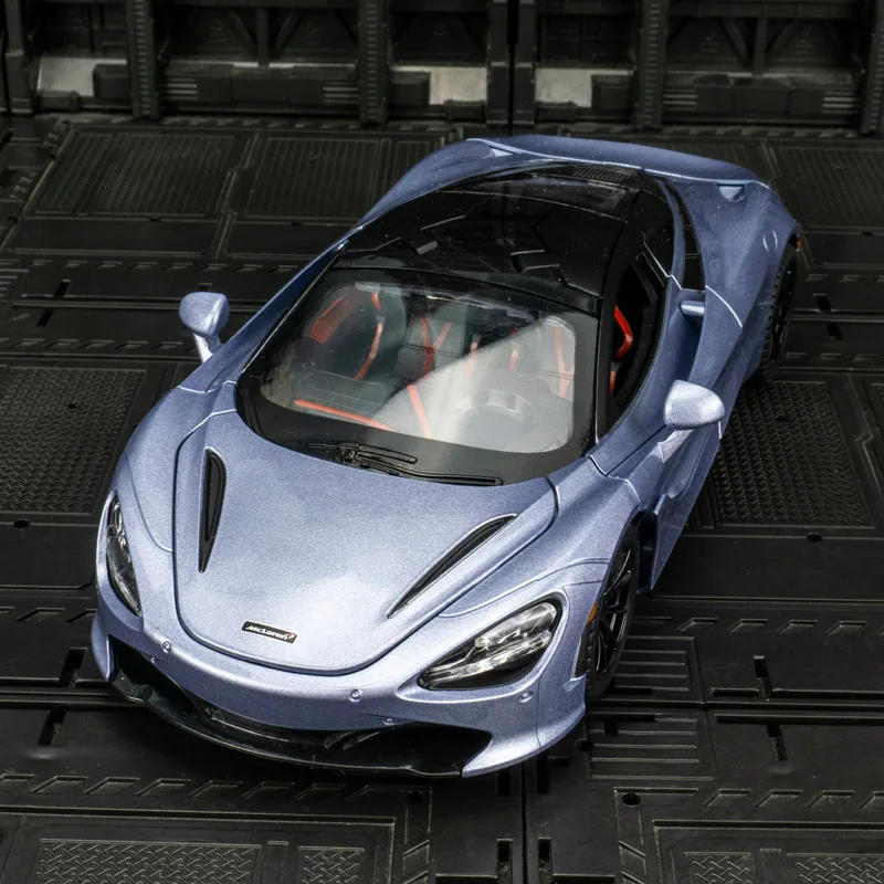 ماكلارين 720S نموذج سيارة رياضية من سبيكة العنكبوت ، صوت دييكاست ، سباق فائق ، ذيل رفع ، هدايا بعجلة ساخنة ، 1:24