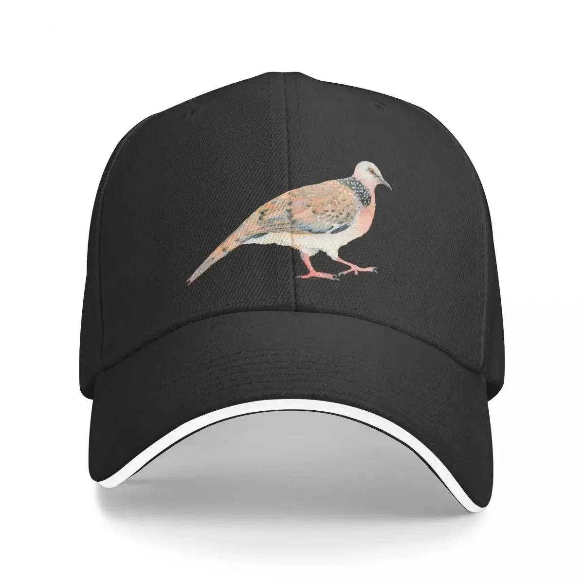 

Spotted Dove watercolour bird illustration Baseball Cap Cosplay Custom Cap Designer Hat Hip Hop Caps Women Men's