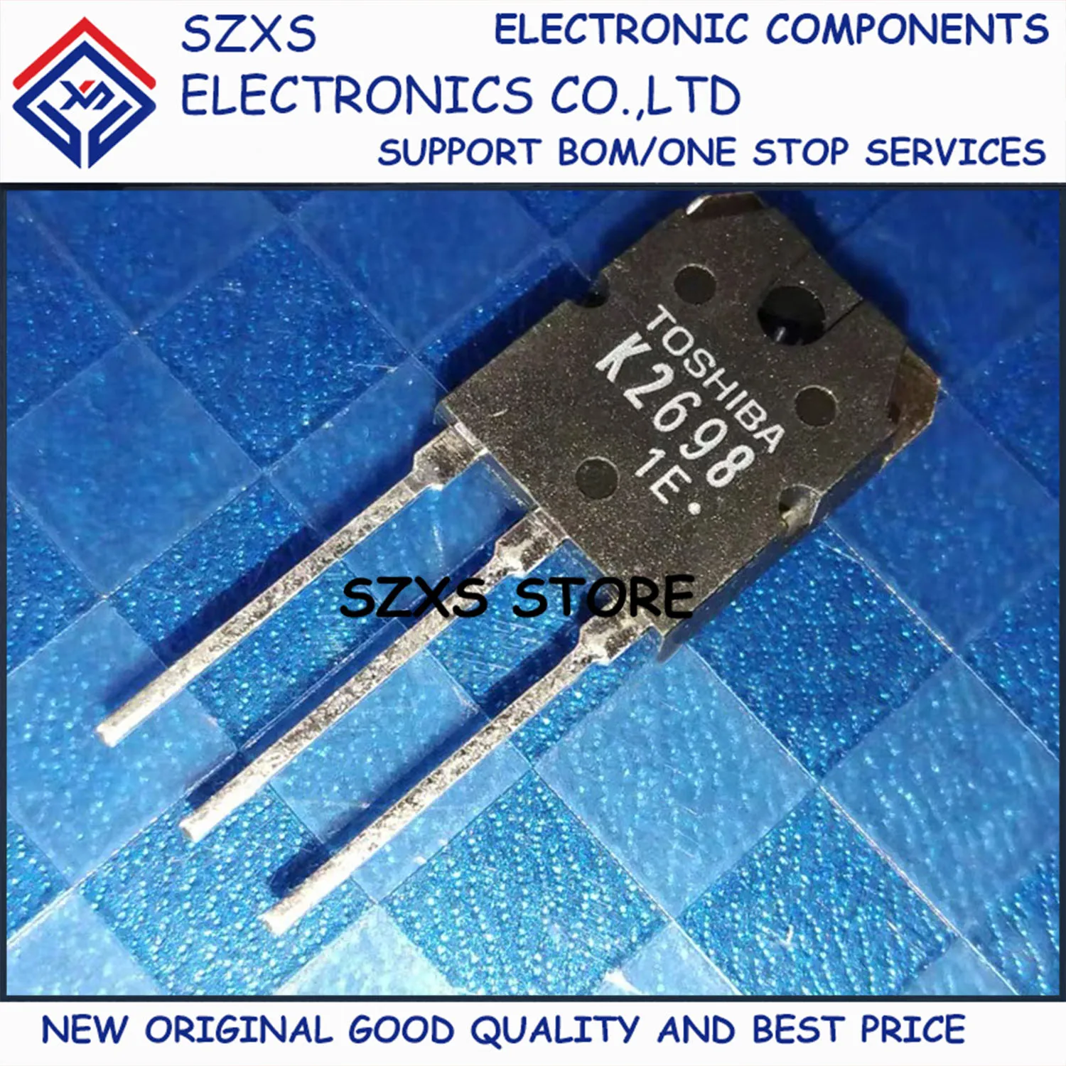 New Original 10Pcs 2SK2698 K2698 TO-3P 500V 15A MOSFET Field Effect Transistor In Stock Electronic Components Good Quality