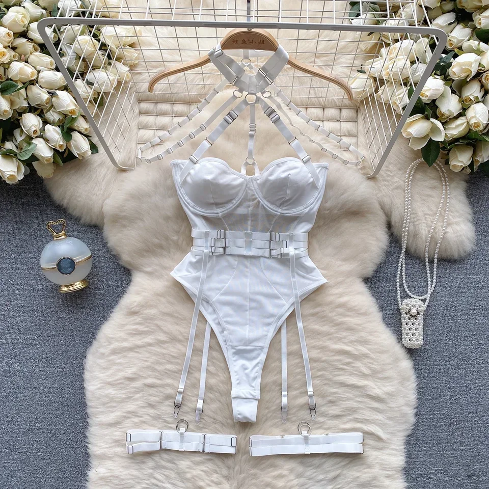 النساء Hotsweet الجوف خارج خمر الرسن ضمادة داخلية شيك أكمام حللا سليم الأعلى السروال القصير الصيف الشاطئ مثير الملابس #2