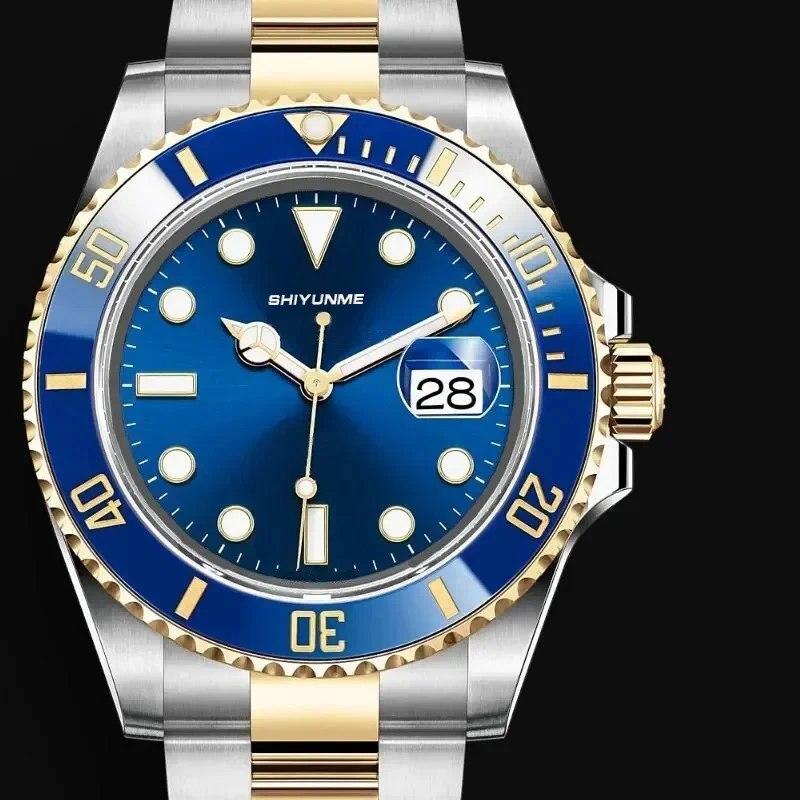 R2 904L 스틸 남성용 기계식 명품 브랜드 시계 서브마린 그린/블랙 세라믹 무브먼트 최고의 시리얼 넘버 에디션 요트