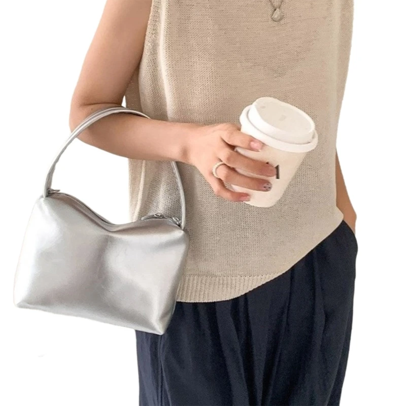 PU lederen schoudertas delicate crossbody portemonnee reistas casual handtas met kettinghandvat voor dames en meisjes