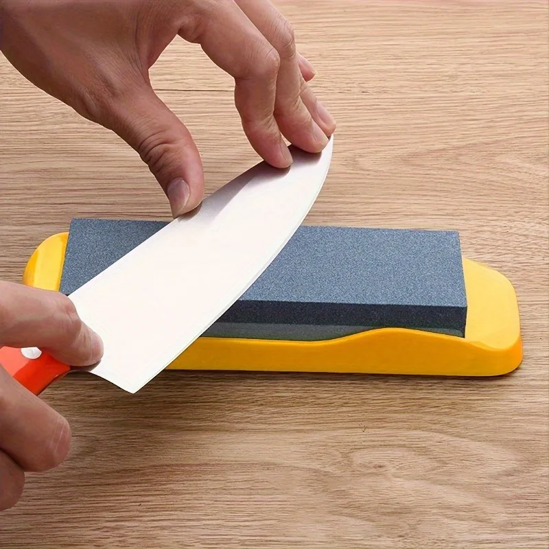 Advanced Double-sided Diamond Sharpening Stone - High Hardness, Non Slip Base, Safe and Easy Sharpening