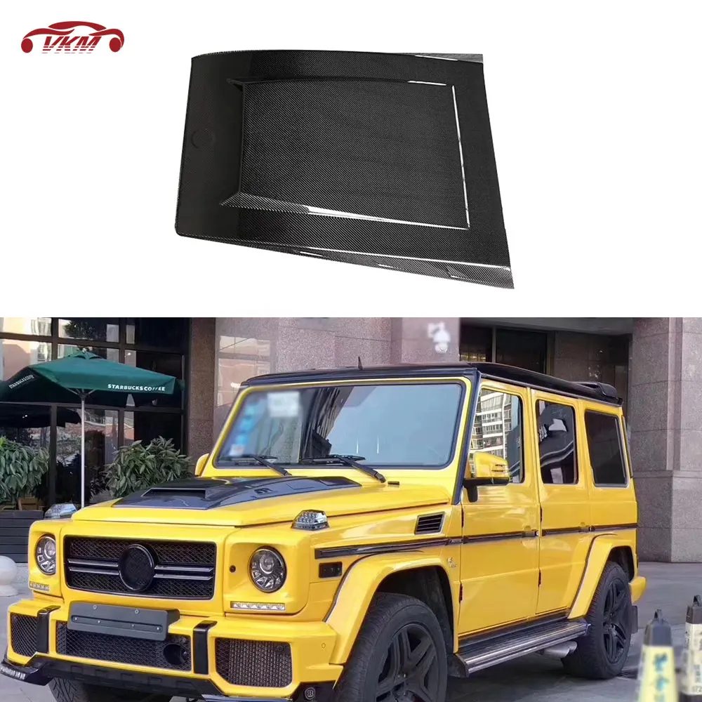 

Carbon Fiber Front Engine Hood Vents for Mercedes Benz G Class W463 G500 G550 G55 G65 B Style Car Body Kit 2008-2017