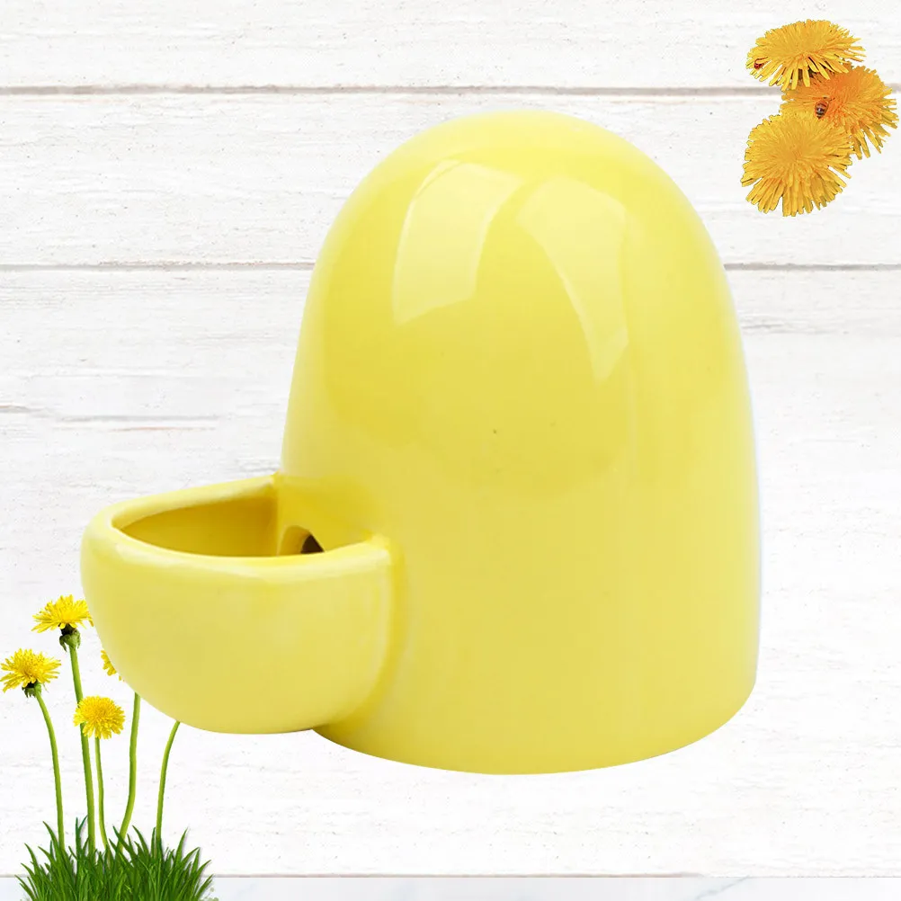 200Ml Ceramic Automatic Pet Feeder for Small Pets Rabbit Hamster Cat Water Dispenser Food Bowl Eco Friendly Bright