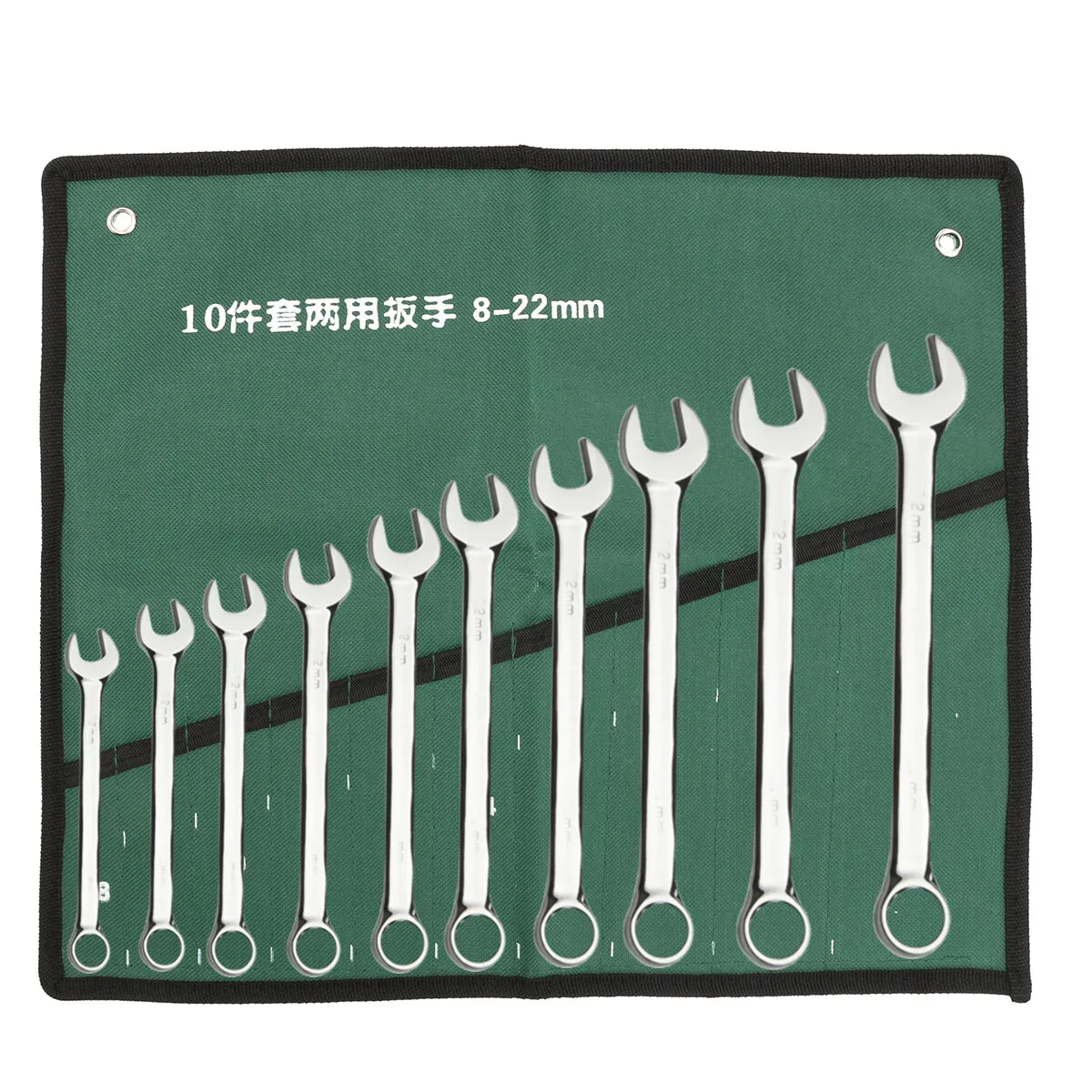 10Pcs Tool Set Canvas Roll Up Tools Storage Bag 10/14 Pocket Bag Spanner Wrench Organizer Pouch