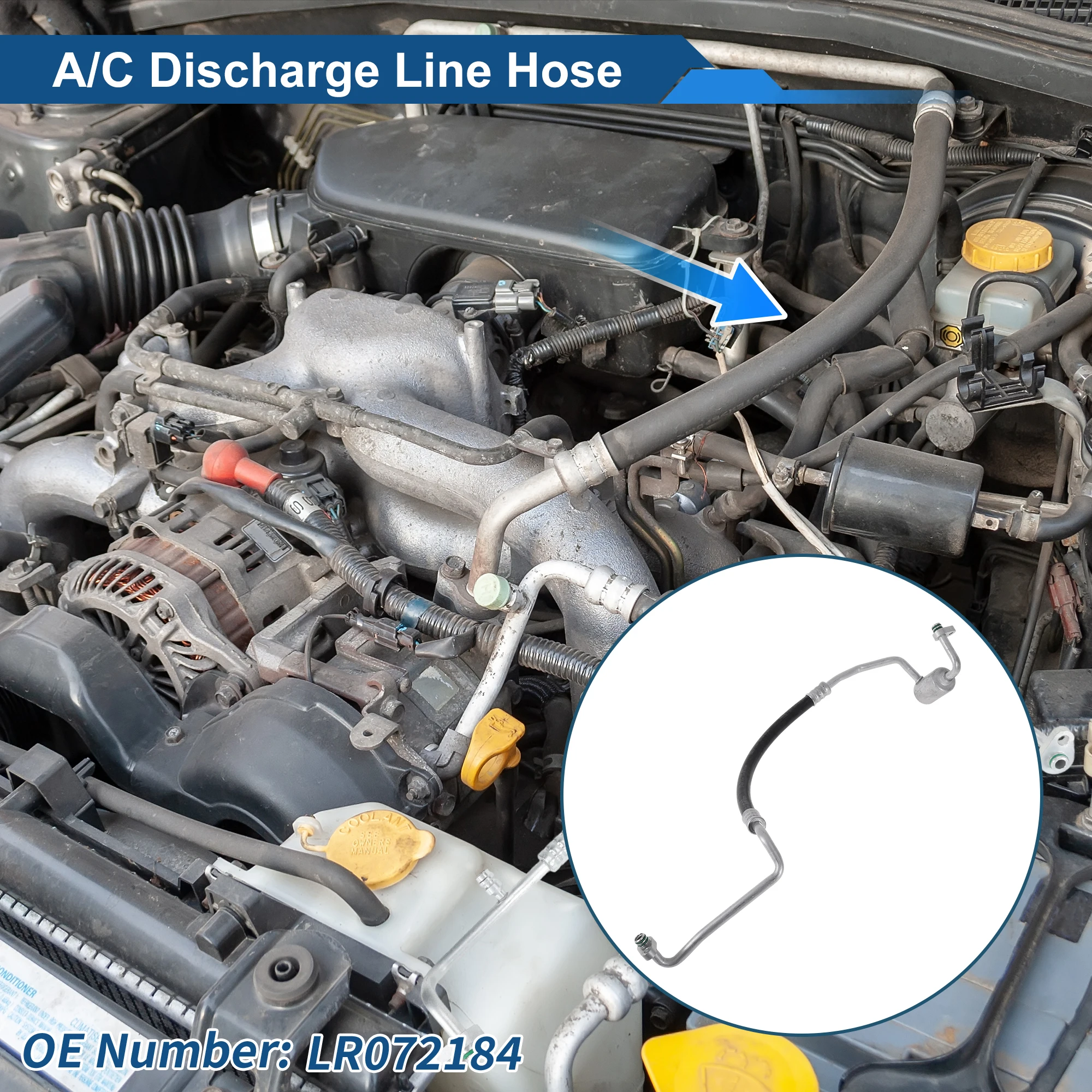 

X Autohaux Vehicle A/C Refrigerant Liquid Hose for Land Rover Range Rover 2013-2023 Pressure Hose Car Air Conditioning Pipe Line