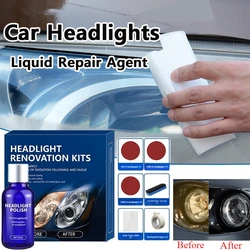 Car Headlights Liquid Repair Agent Glass Polishing Anti-scratch and Maintenance Liquid Kit Any Car Universal Refurbish Agent