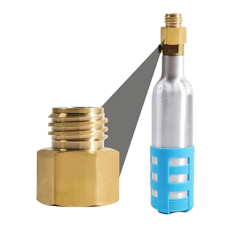 ABZA-محول نحاسي لتحويل اسطوانة ثاني أكسيد الكربون لخزان Quooker Cube TR21-3 إلى متوافق مع Sodastream TR21-4