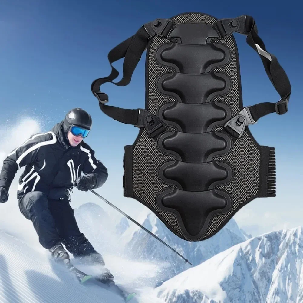 Double-layer Combined Back Protection Off-road Ski gear Anti-fall Armor Removable Protective Gear Back  Spine Protection Armor