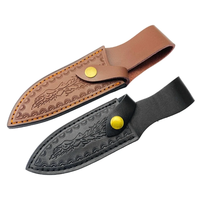 Kitchen Camping Fishing Hunting Knife Sheaths Smooth Leather Knife Cover for Neat Storage Dropship