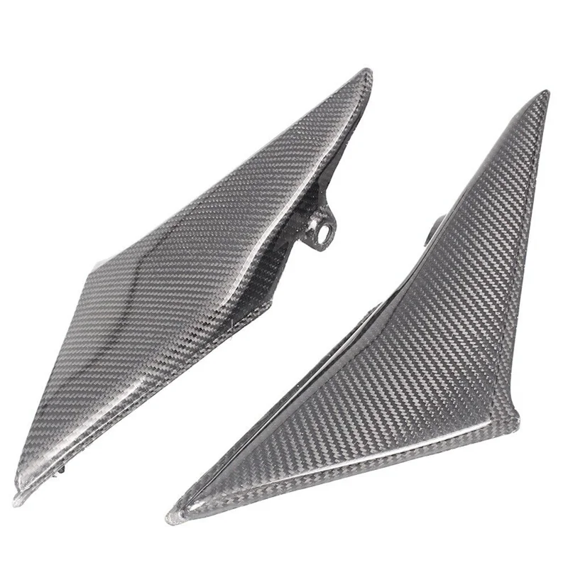 Carbon Fiber Look Motorcycle Tank Side Trim Cover Fairing Cowl for CBR600RR 2003-2004