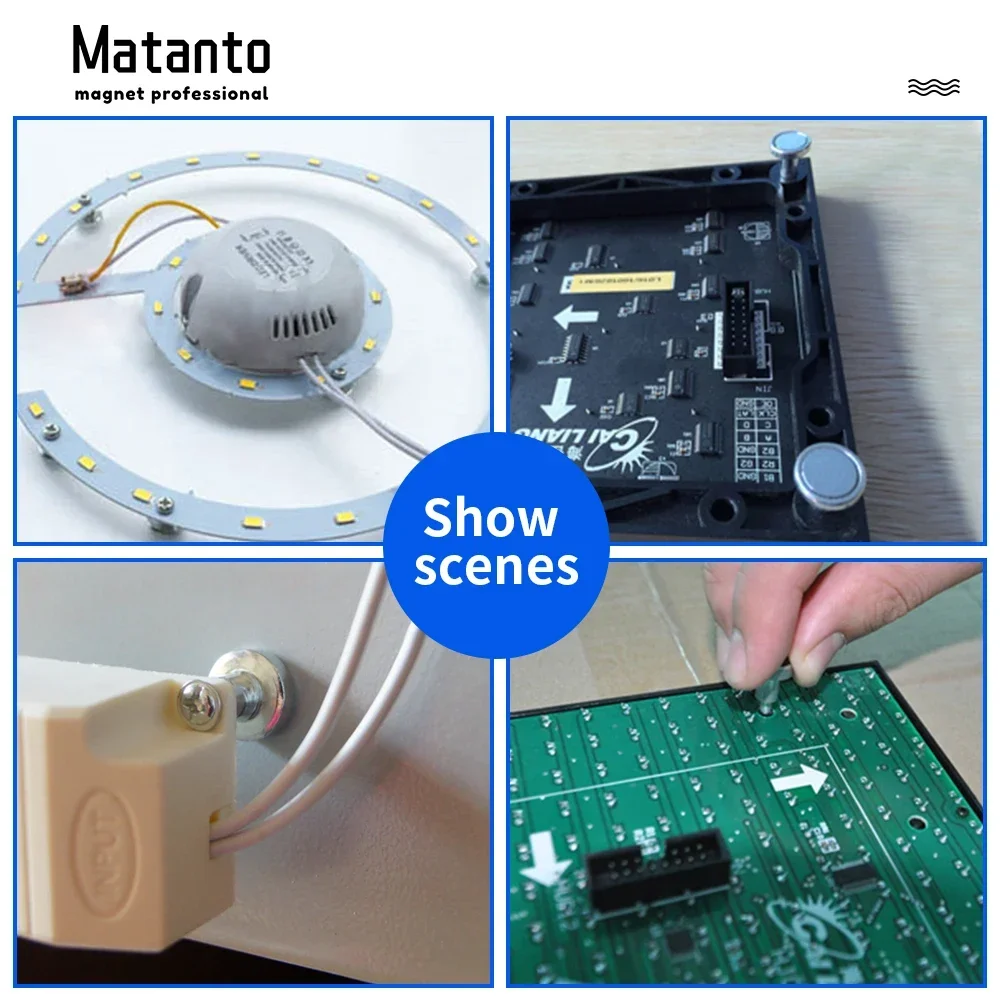 Sprzedaż hurtowa M3 wysokość H4 H6 H8 h12 mm śruba magnetyczna Led magnes świetlny hurtowy montaż lampy sufitowej mocowanie płyty żarówki na ścianach