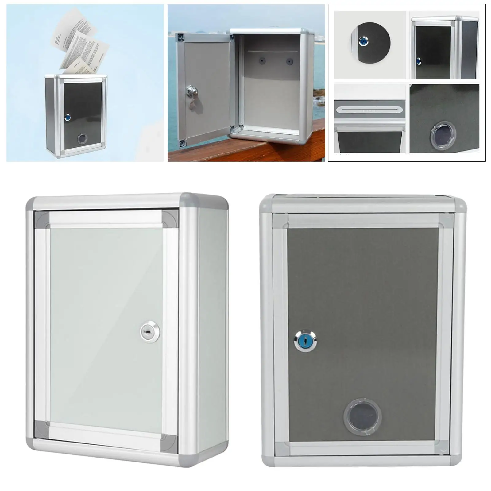 Small Suggestion Box Mailbox Wall Mounted Mailbox Post Box Office Letter Box