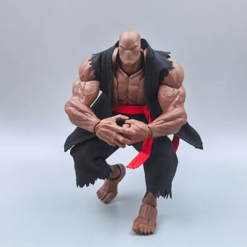 【Nur Kleidung】1/12 Street Fighter Ryu Ken Taekwondo Judo-Trainingsanzug, Weste, Hose, Gürtel-Set für 6-Zoll-Actionfiguren, Romankey-Körper – Detail 3