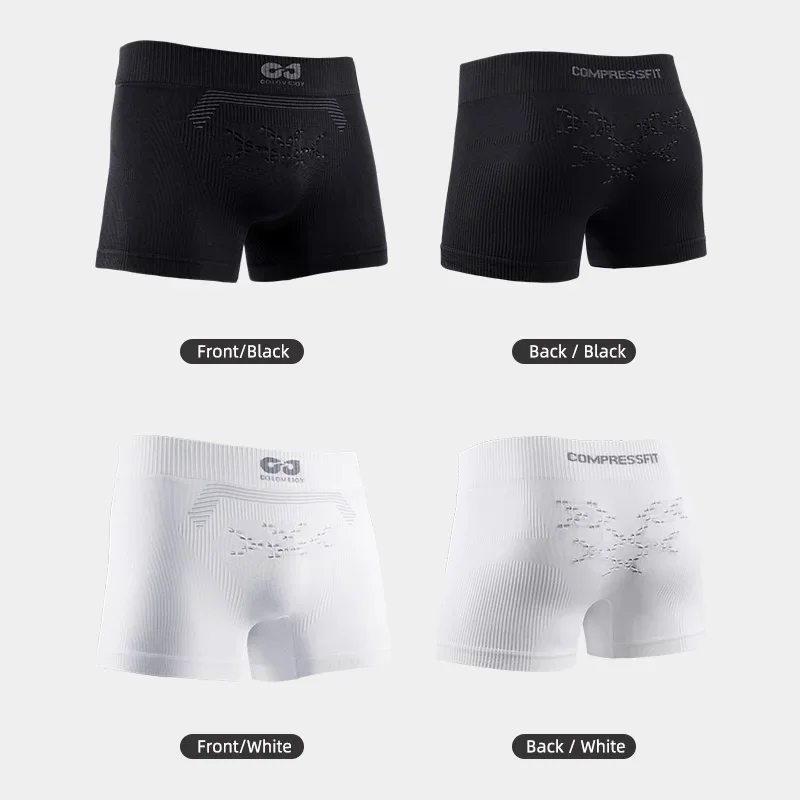 Roupa íntima de ciclismo masculina, meia-calça de compressão, shorts de ciclismo respiráveis ao ar livre, shorts boxer confortáveis, roupa íntima masculina