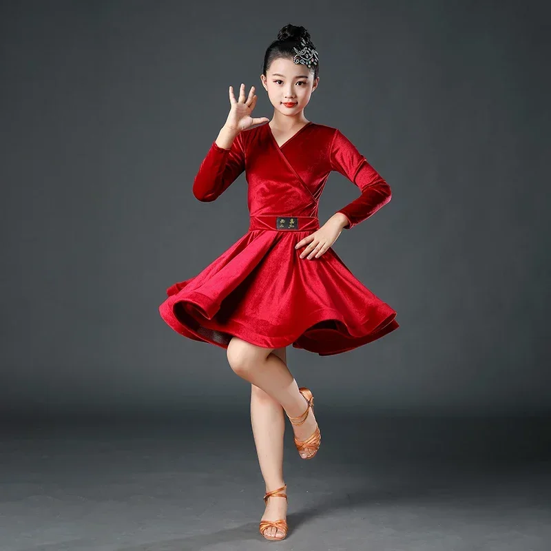 Jupe de brevLatine pour Enfant, Tenue de Salle de Bal, de Régions ba, Salsa, GelSamba
