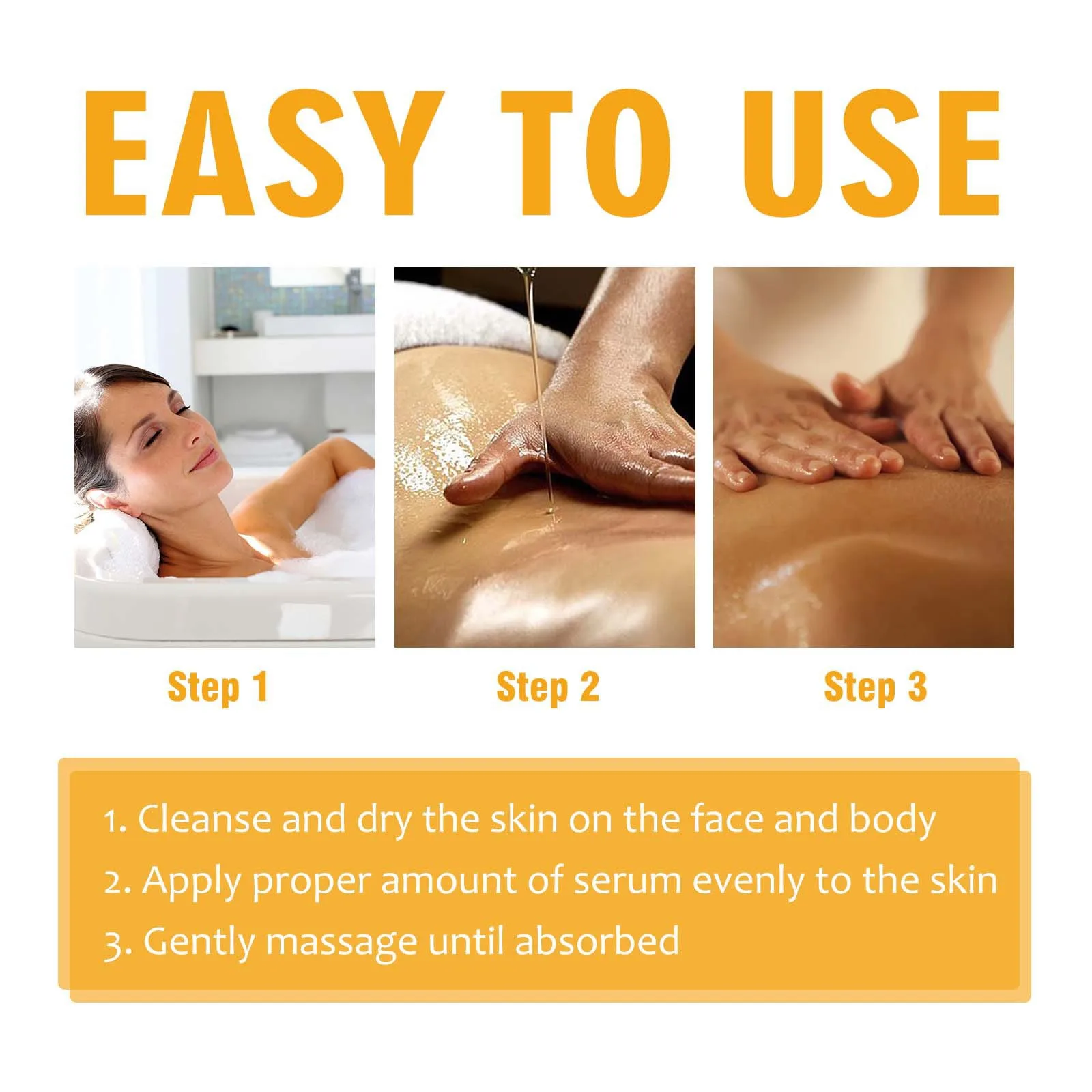 حمض الهيالورونيك فيتامين C AHA مصل الوجه البقع الداكنة مصحح تقليص المسام ترطيب اشراق إصلاح تفتيح الجسم العناية بالبشرة