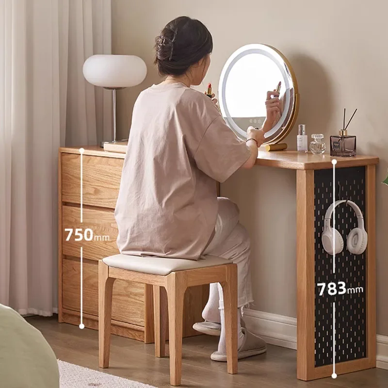 

Makeup Chair Wooden Chest Drawers Dresser Furniture Beauty Salon Luxury Nordic Table Organizers Vestidores Bedrooms Furniture