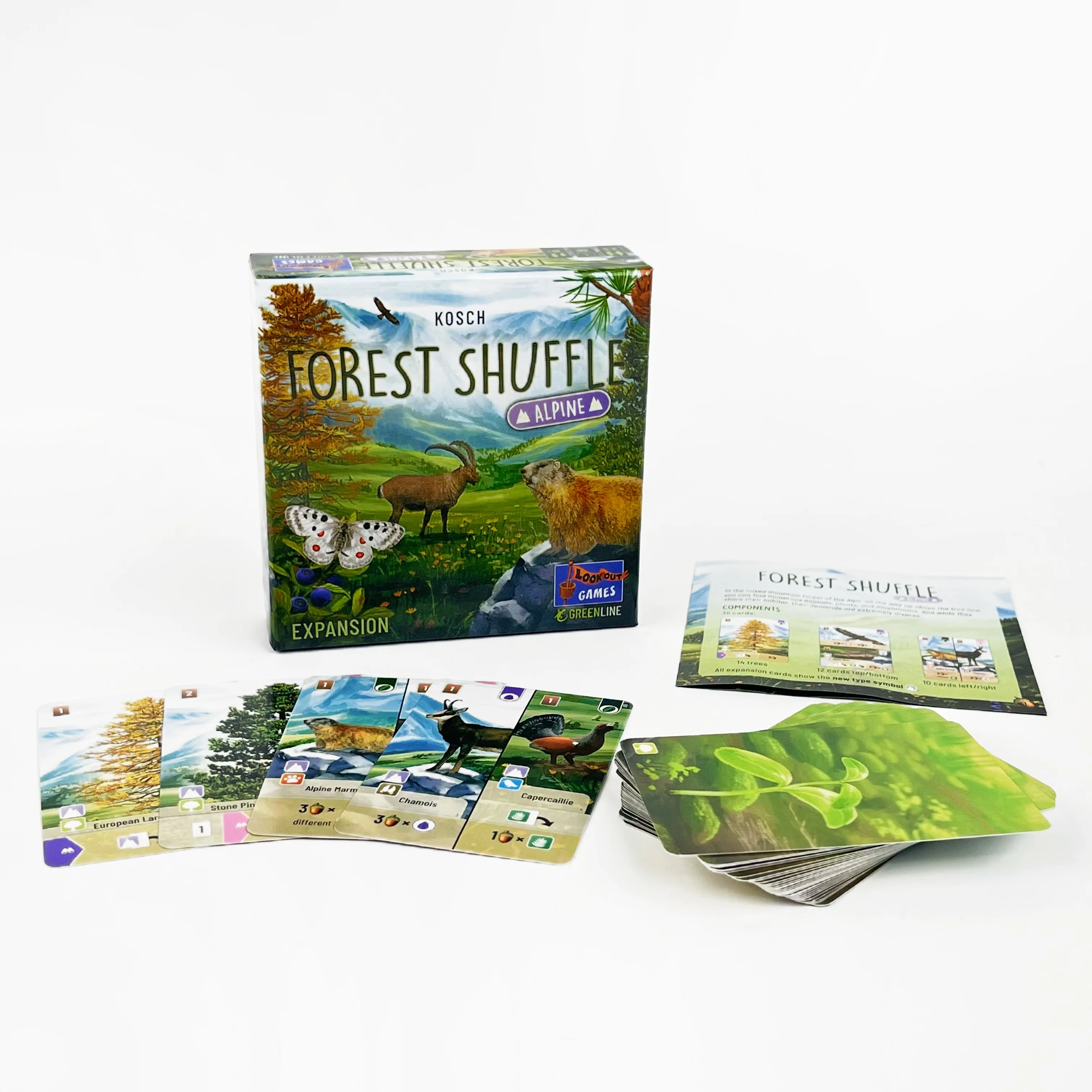 لعبة Forest Shffle、Woodland Edge、ALPINE、لعبة لوحة استراتيجية التوسعة،-5 لاعبين، 40-60 دقيقة مثالية للحفلات العائلية الليلية #5