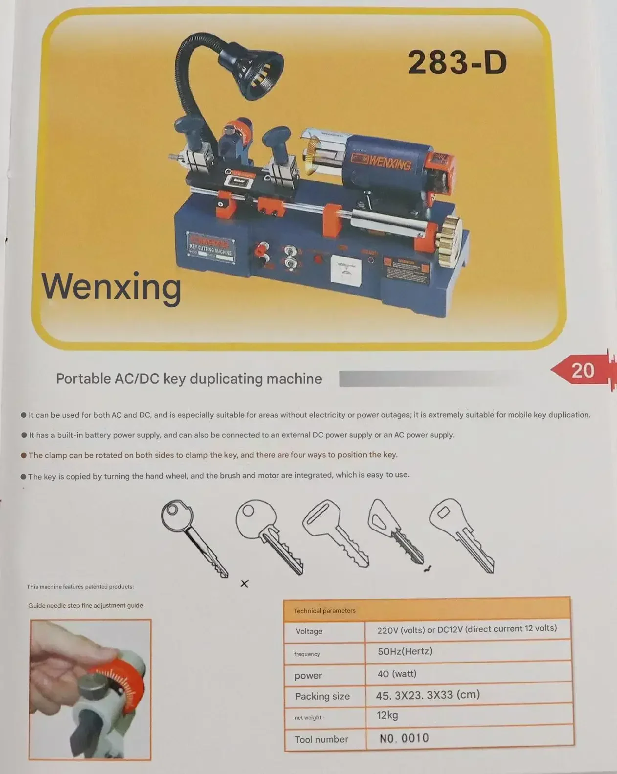 Máquina de chave multifuncional de alta qualidade ized 298d 220V/110V Máquina vertical de corte de chave