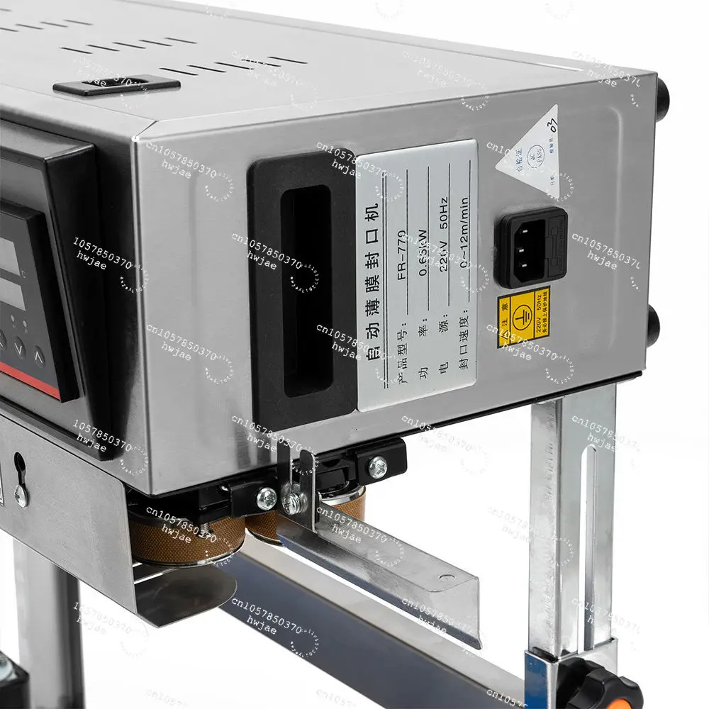 Continuous Stainless Steel Heat Band Sealer, Vertical Counter Plastic Bag Sealing Machine for Food Packaging