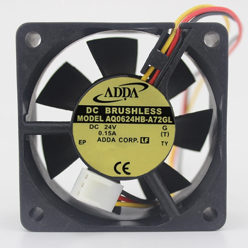 

Original waterproof 60mm fan FOR ADDA 6025 24V 6CM AQ0624HB-A72GL IP68 cooling fan 4600RPM