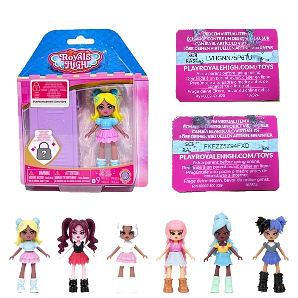 6style Code Spot Girl Heart Magic Box Locker Royale High Mysterious Friend Series Mini 1 Doll 3 Inch Changeable Doll Collection