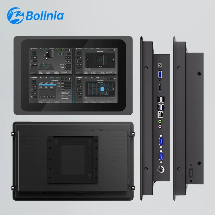 

Промышленный настенный сенсорный ПК 8/12/15/19/21 дюймов Ubuntu/Debian для киоска заводской автоматизации и встроенных систем управления