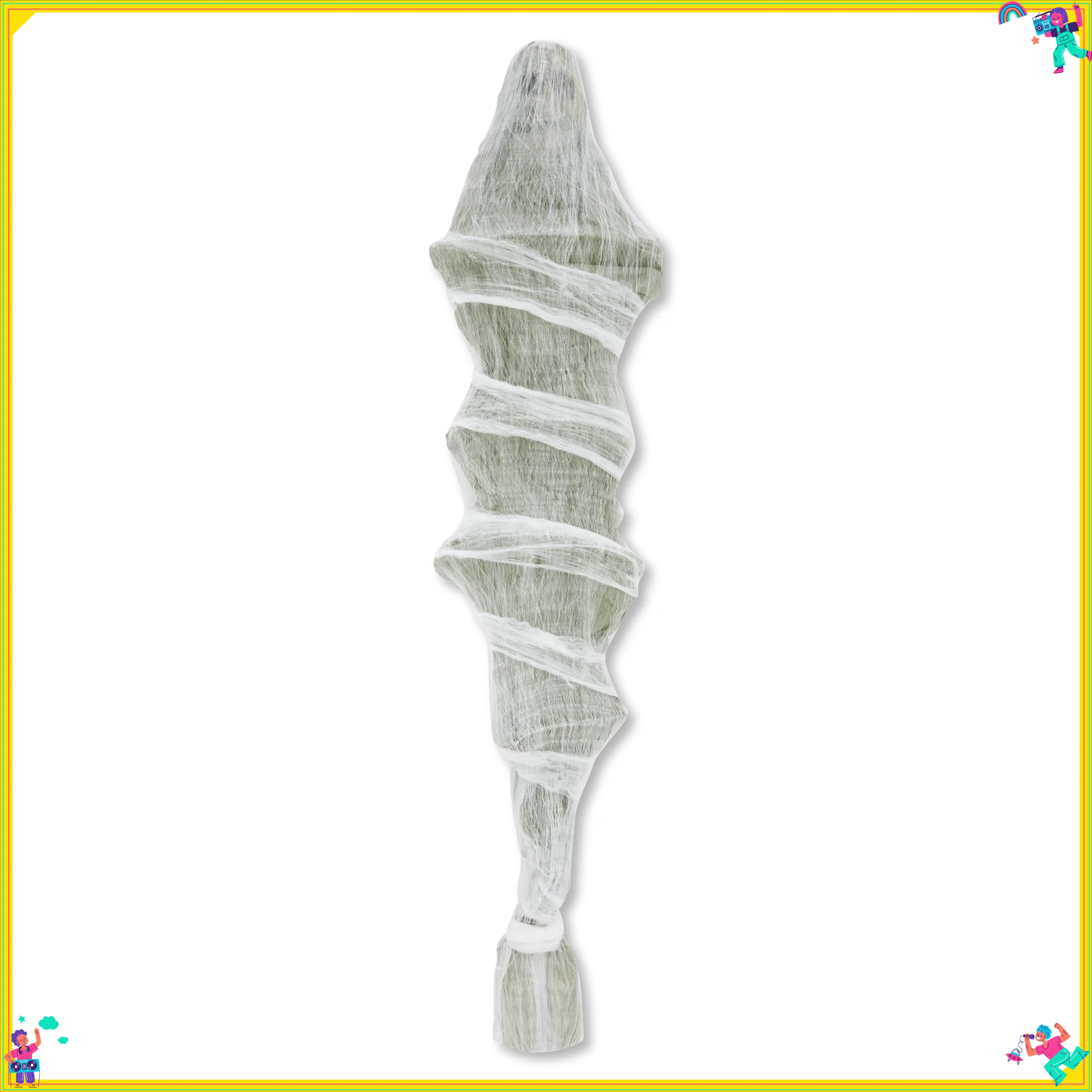 ديكور خارجي من Cocoon Corpse، 72 بوصة، للهالوين، زاحف