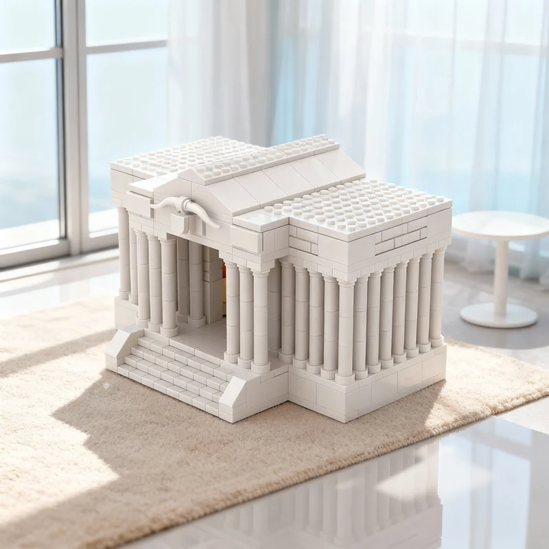 746pcs MOC Taurus Temple Saint Seiya Architecture Model Building Blocks Creative DIY Gift Display Decor Assemble Premium Adult