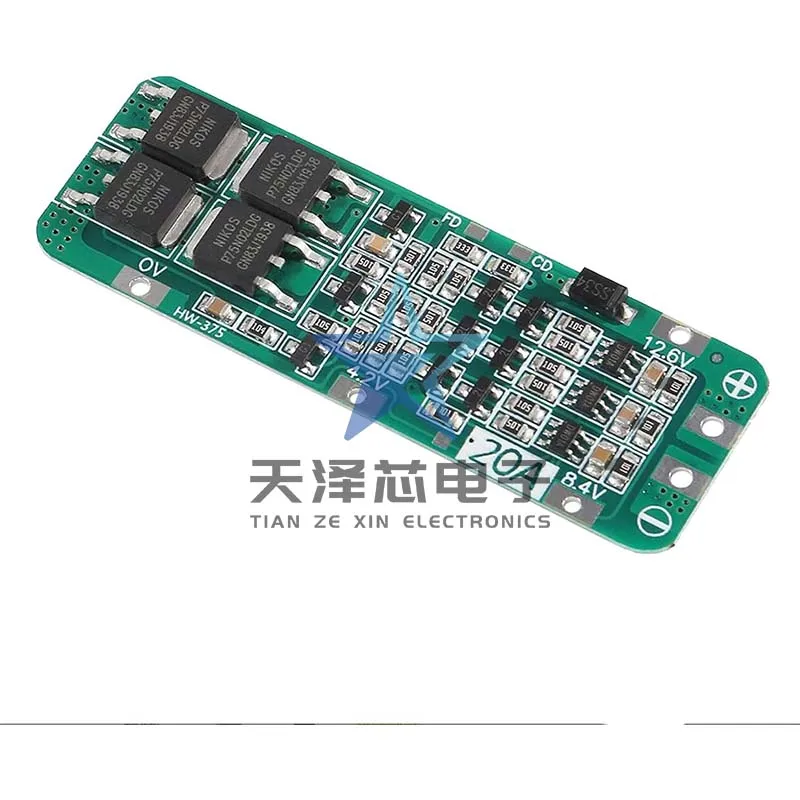 3 Strings of 12.6V20A Lithium Battery Protection Board Enhanced Version Bms (Comes with Recovery Function Auto Recovery)