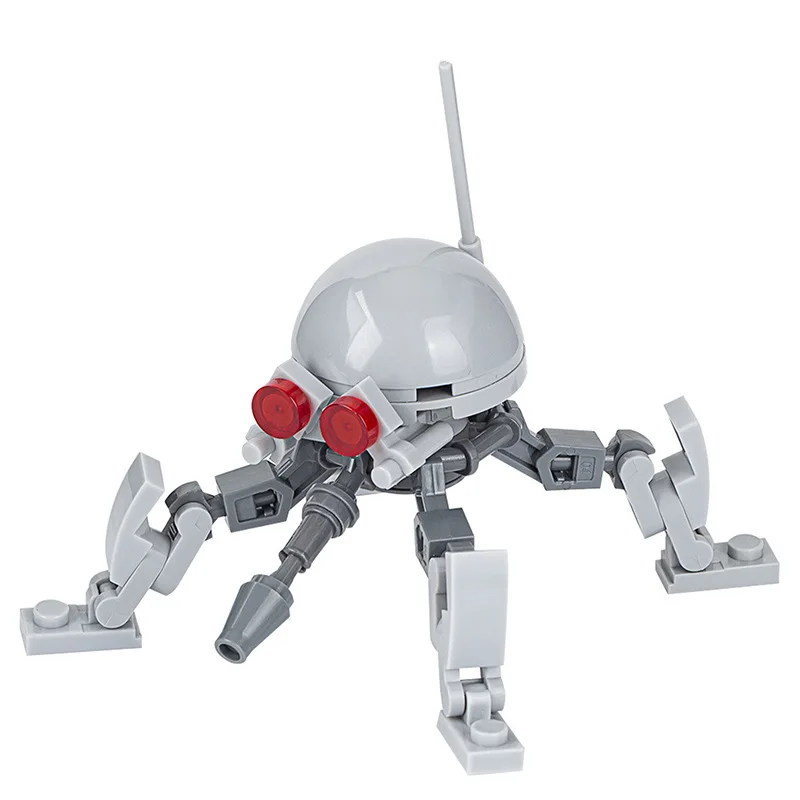 NEW MOC Star Mercenary Droideka Mini Spider Crab Robot Sniper Film Classic Model Building Blocks Sets Bricks Toy City