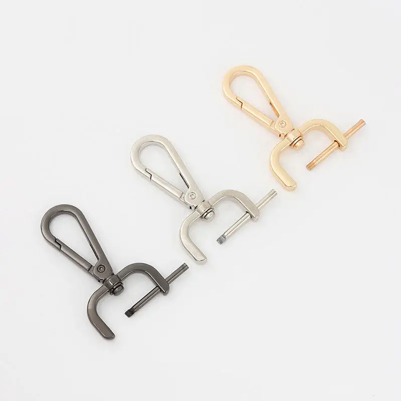 1pc DIY Metal Detachable Snap Hook Trigger Clips Buckles for for Leather Craft Bag Strap Buckles Handle Shoulder Webbing